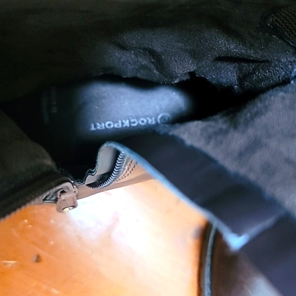 ROCKPORT WOMEN'S TRISTINA GORE TALL LEATHER WATERPROOF WIDE CALF BROWN BOOTS 7 - Picture 10 of 16